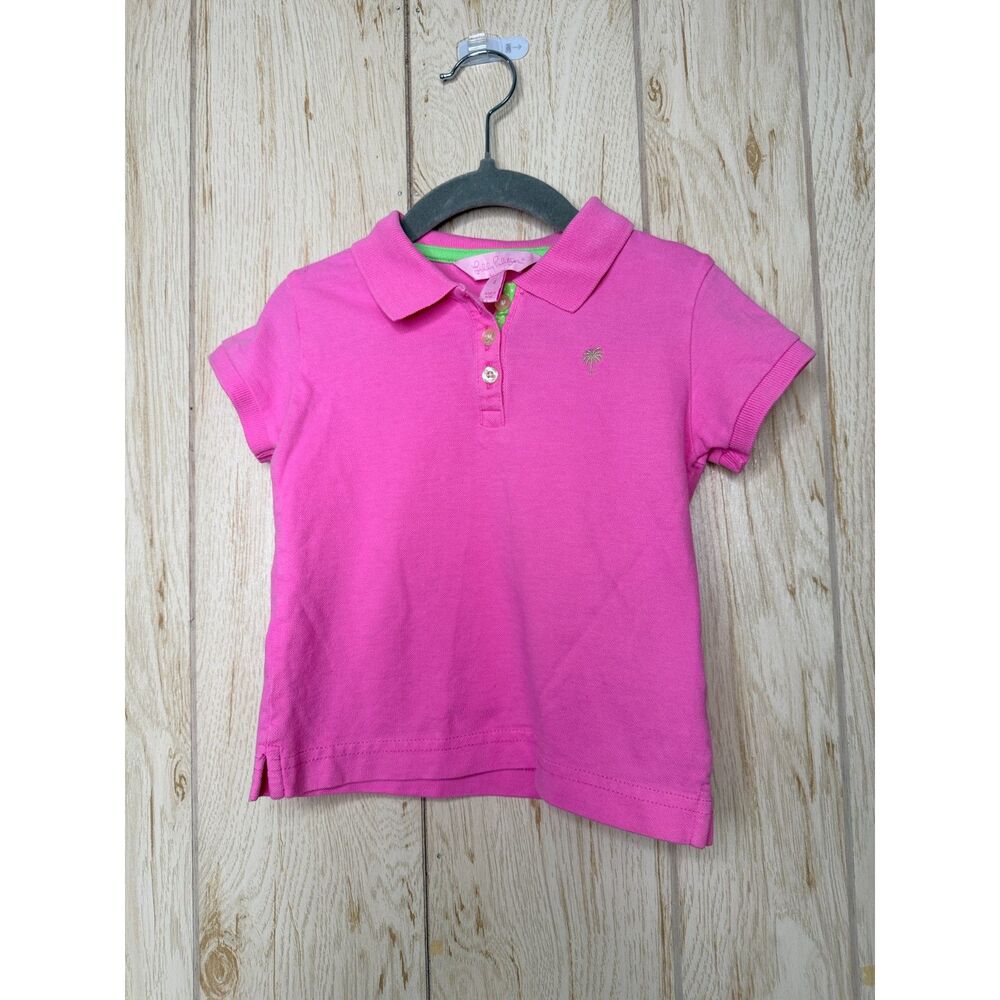 Lilly Pulitzer Pink Girls Polo Shirt 4